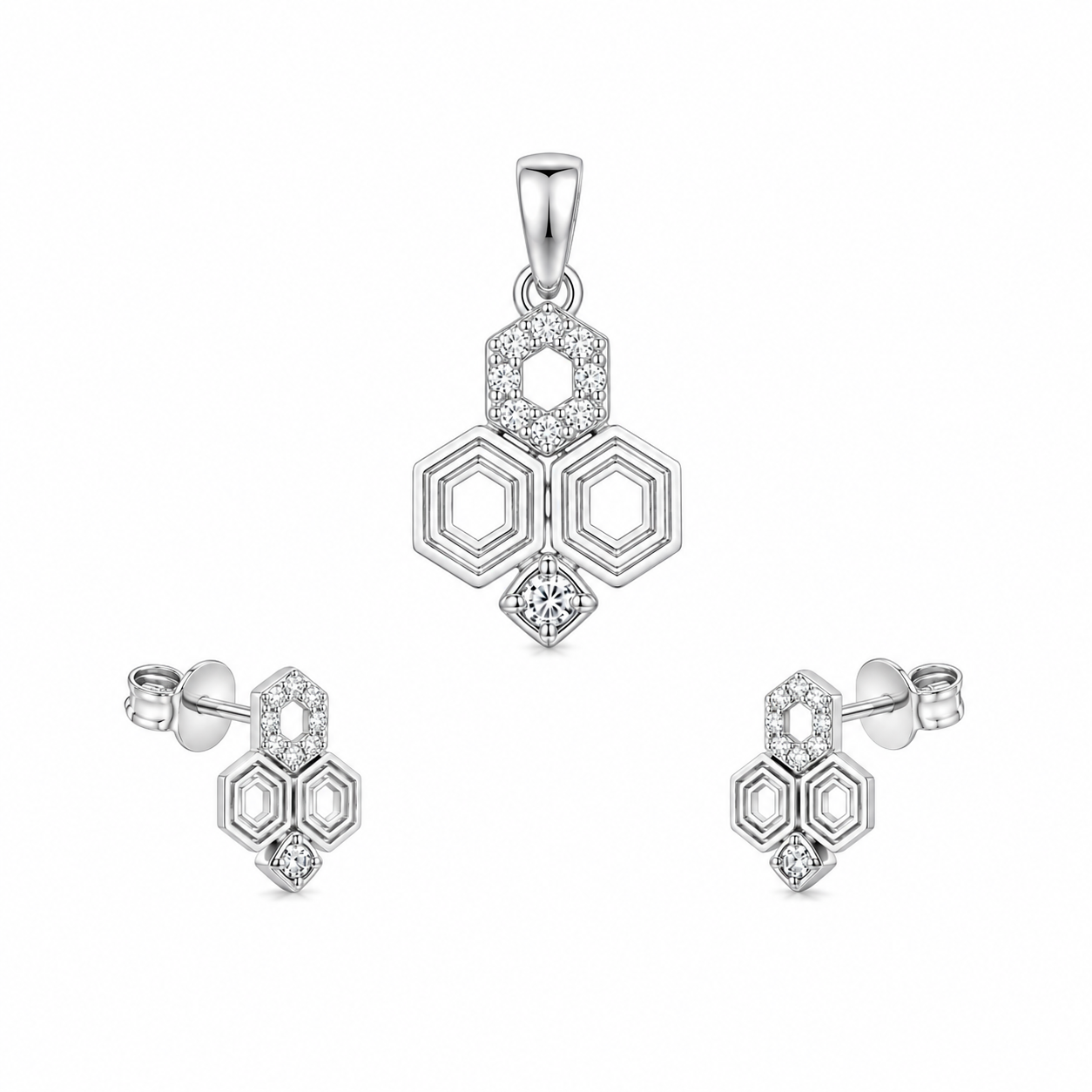Hexa Glow Pendant Set