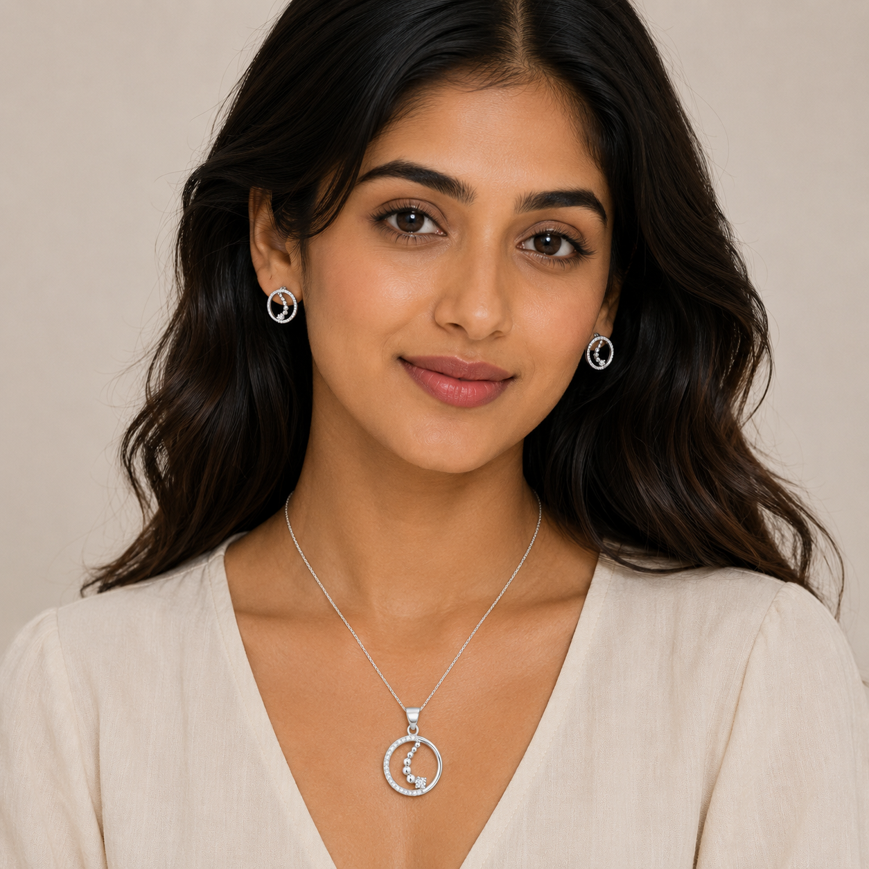 Celeste Orbit Pendant Set
