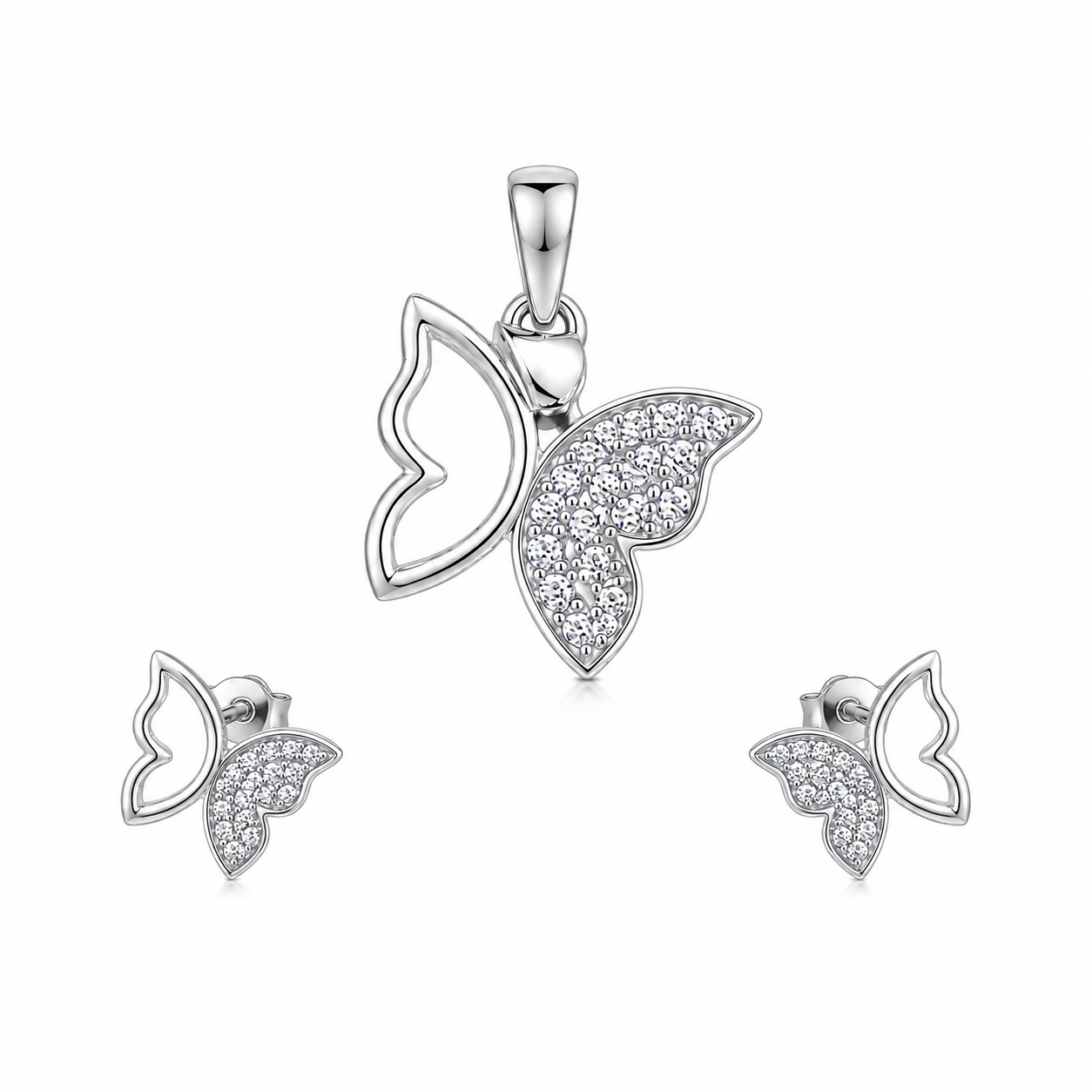 Moonlit Flutter Pendant Set